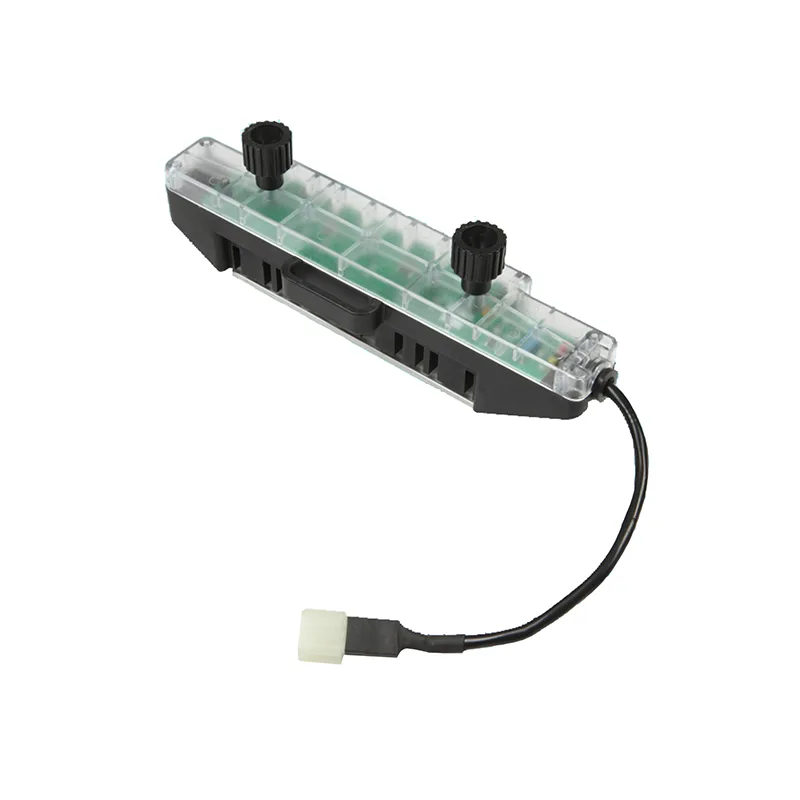 Kotak Berhenti Meledingkan Paparan LED Dilengkapi Palam RIFA Untuk Alat Tenun